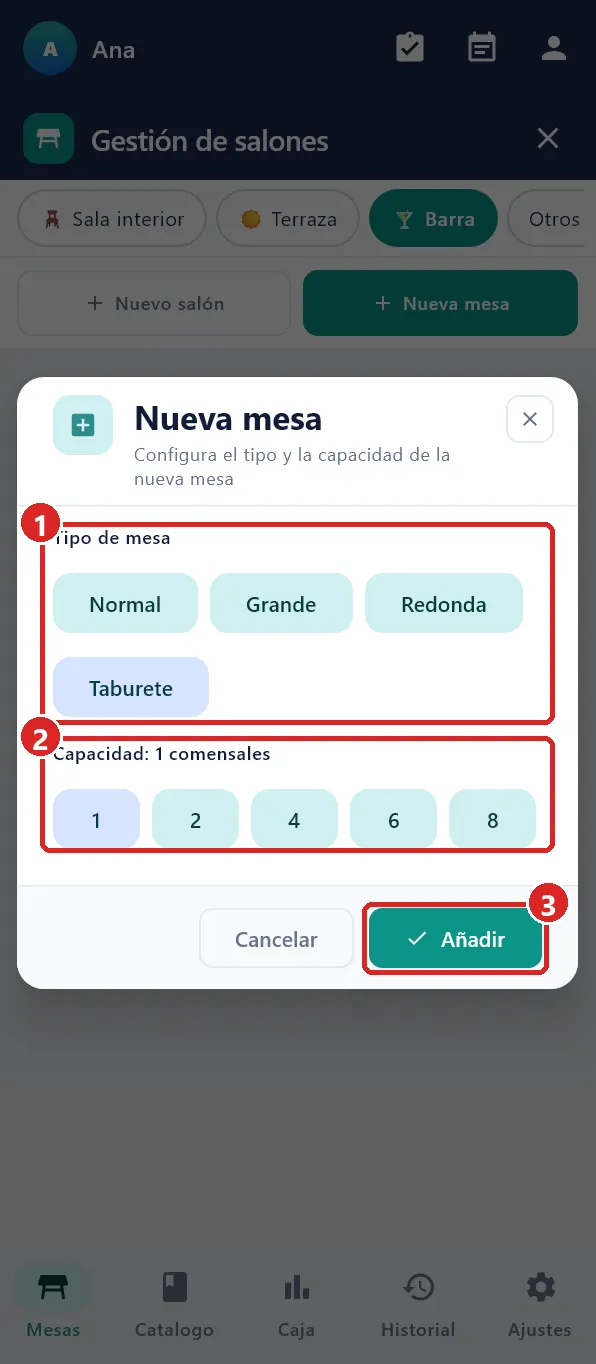 Ventana Nueva mesa.