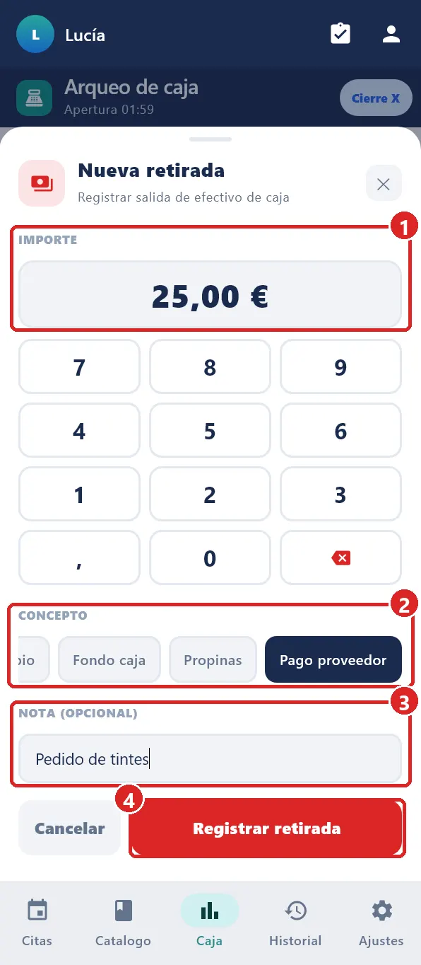 Hoja Nueva retirada.